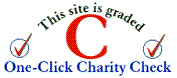 This site is graded C by One-Click Charity Check