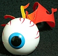Flaming Eyeball Antenna Topper - Front View