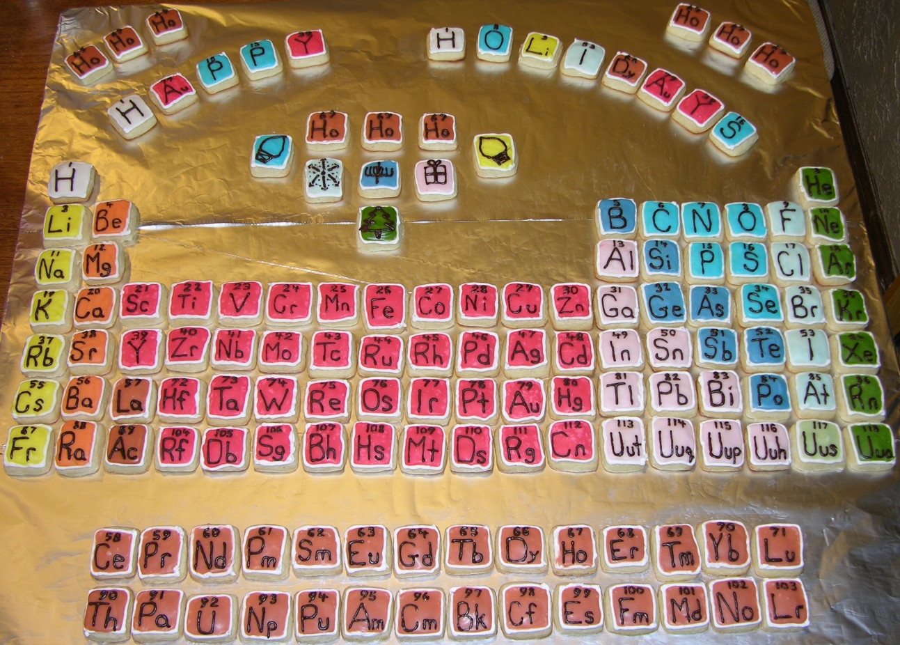 Periodic Table of Cookies - Above - 2