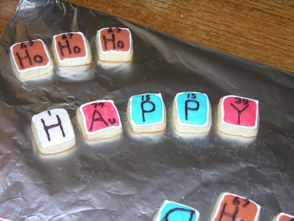 Periodic Table of Cookies - Happy Spelled in Elements