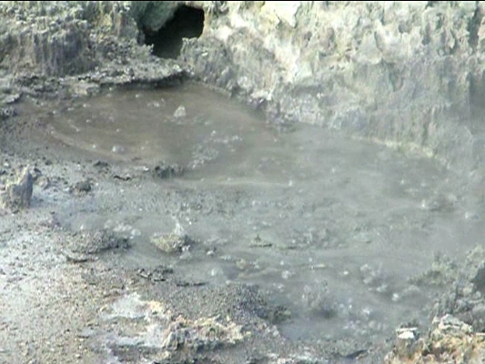 Bubbling water