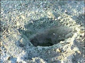 hole in the ground