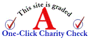 This site is graded A by One-Click Charity Check