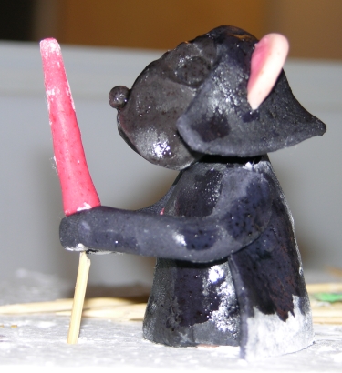Halloween Cake - In the Making - Darth Mouse