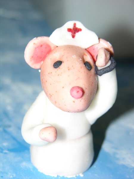 Halloween Cake - In the Making - Nurse Mouse