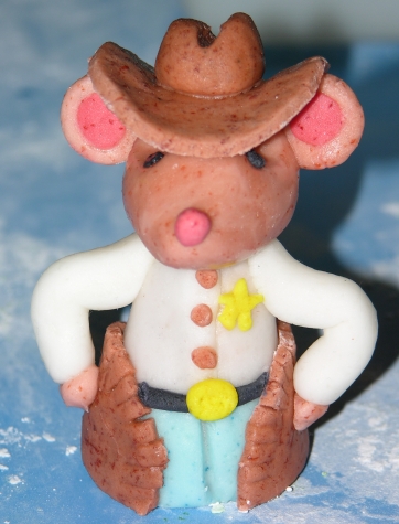 Halloween Cake - In the Making - Cowboy Mouse