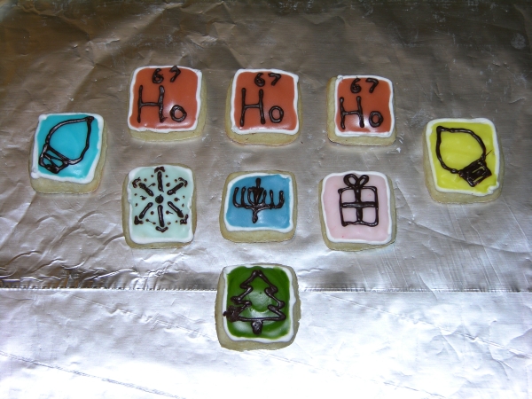 Periodic Table of Cookies - Christmas Extras