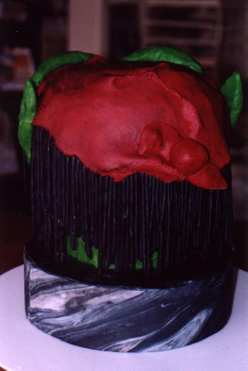 Orc Head Cake - Back View
