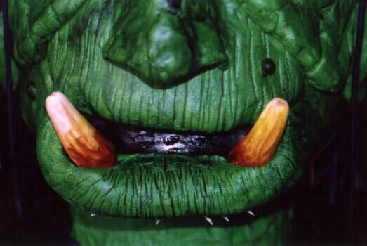 Orc Head Cake - Mouth Detail