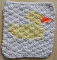 Dishcloth 3 - Duck Pattern