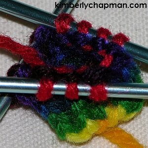 Knitting a Twisted Tube with Double-Pointed Needles Step 4