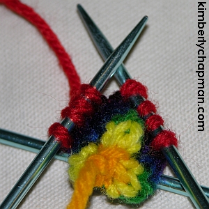 Knitting a Twisted Tube with Double-Pointed Needles Step 8