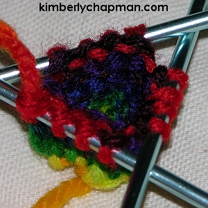 Knitting a Twisted Tube with Double-Pointed Needles Step 9