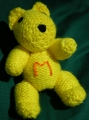 Small Yellow Bear with M