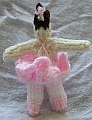 Caucasian Ballerina in Pink Tutu - Back